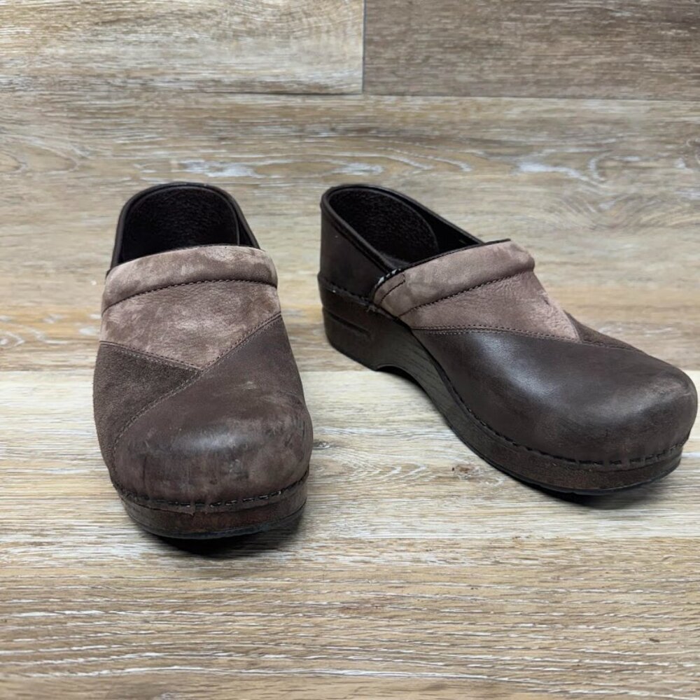 Dansko Patchwork Professional Brown Leather Clog … - image 5